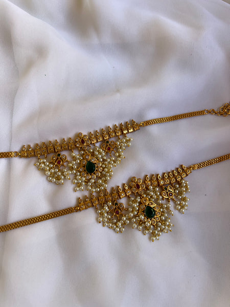 Bridal guttapusalu bajubaand cum choker ( sold as 1 piece/not pair )