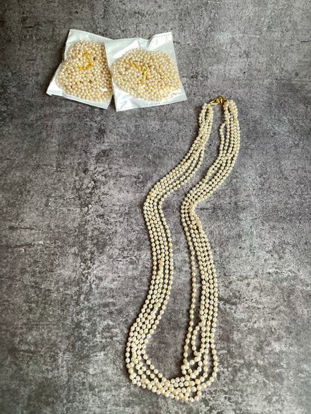 5 layer Pearl maala-(24 cm/2 variants)