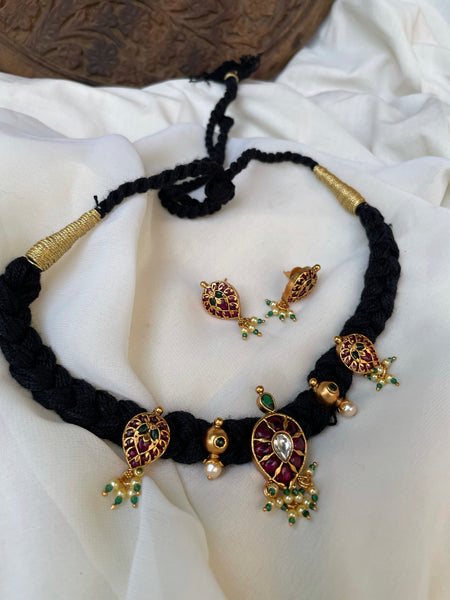 Kemp oval studded choker with studs