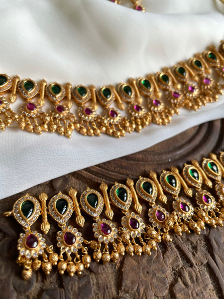 Kemp tear drop choker with studs