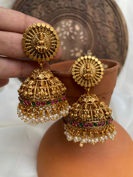 Jumbo Lakshmi jhumkas