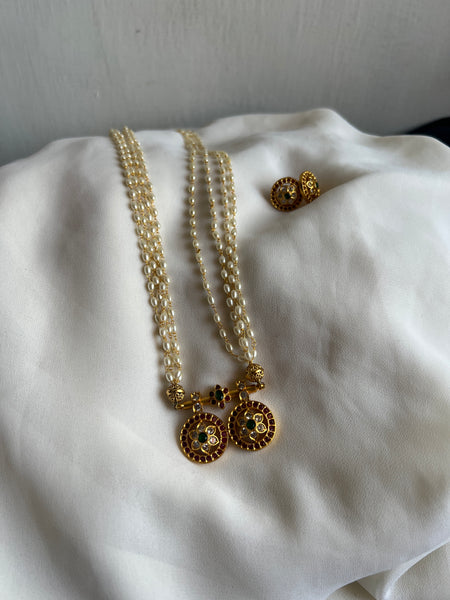 Lakshmi mangalsutra with earrings
