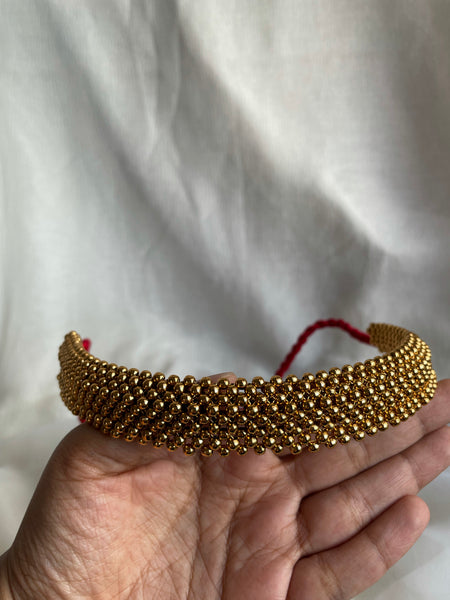 Thick thushi choker with jhumkas