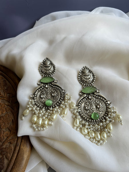 Jumbo stone carved Chaandbalis
