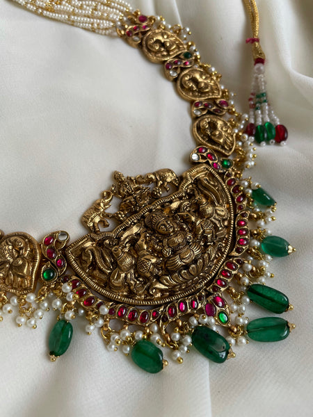 Nagas Lakshmi Kundan temple necklace