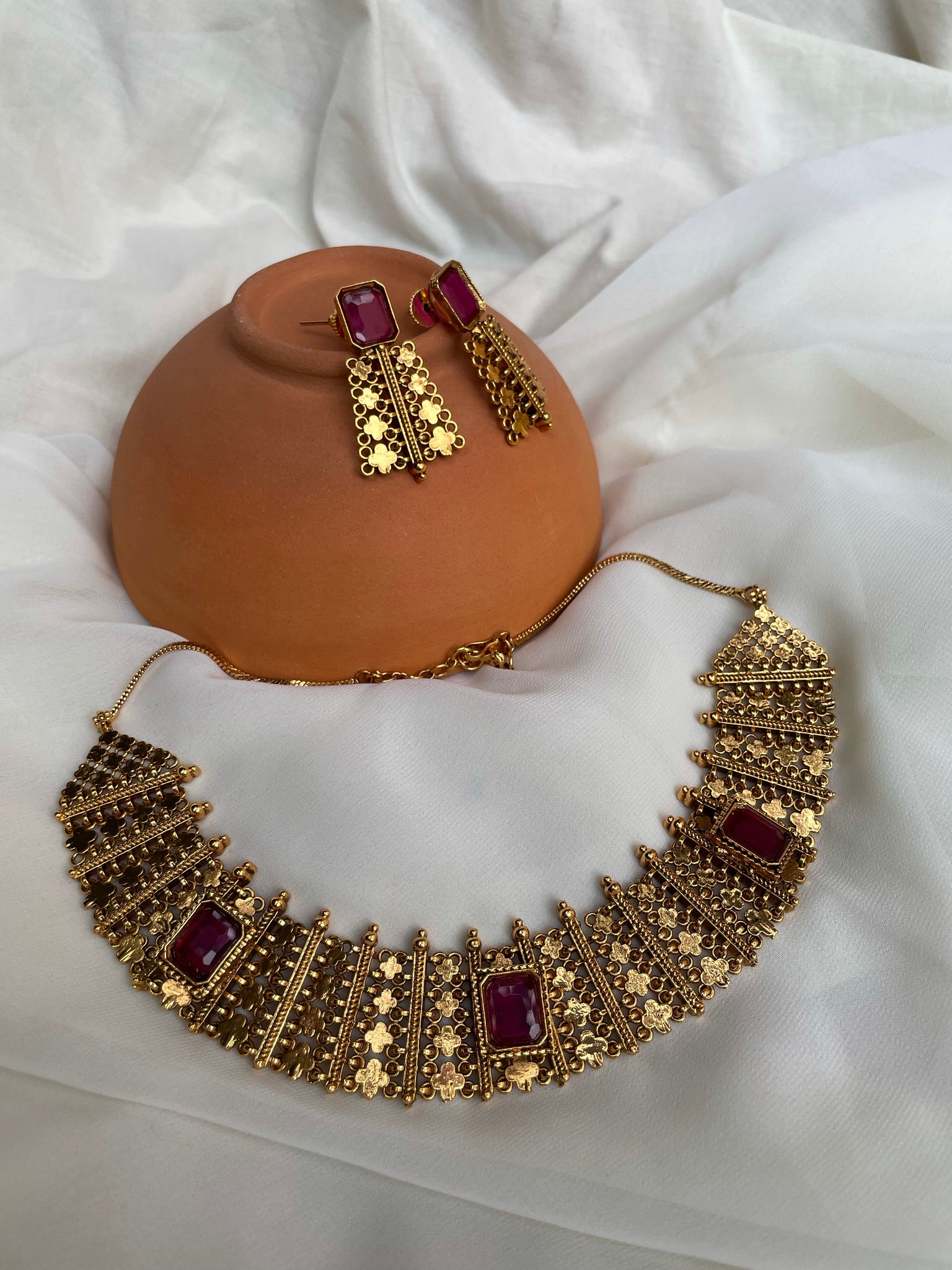 Shining Jewel Traditional Gold Designer Bridal Jhumki Earrings (SJ_186