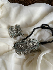 Lakshmi pastel stone choker with studs