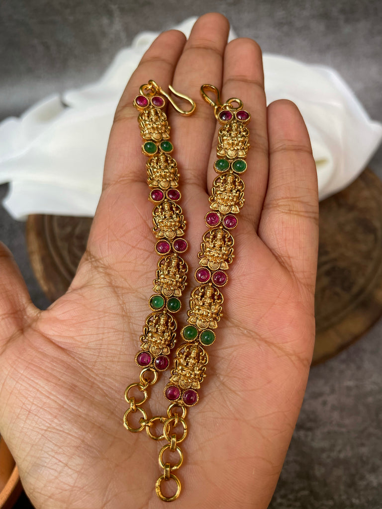 Three Layer Small Gold Bead Ear Chains - Arshis - Buy Traditional and  Fashion south India Jewels