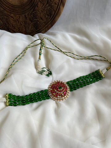 Pre book/Jumbo Annam Kundan pendant choker