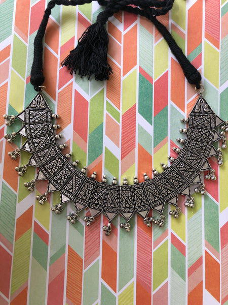 Pure silver lookalike choker