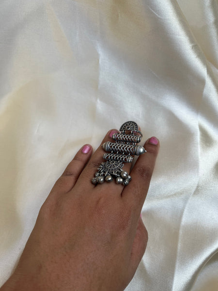 Antique tribal double ring