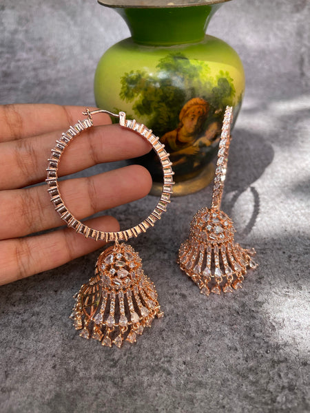 AD jumbo Bali jhumkas