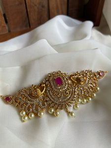 Ad stone regal choker with jhumkas