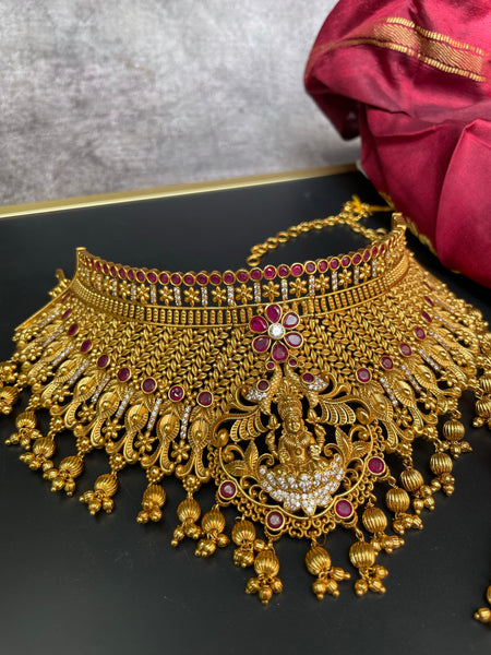 Kemp Lakshmi bridal full neck choker