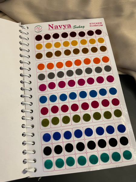 Bindi book with stone design
