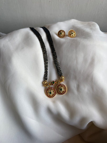 Lakshmi mangalsutra with earrings