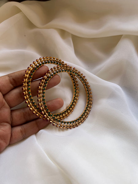 Double color kemp bangles