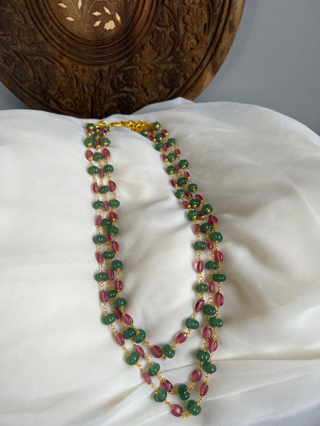 Pumpkin bead pink Maala