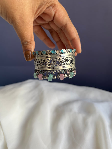 Colourful kada with bead work