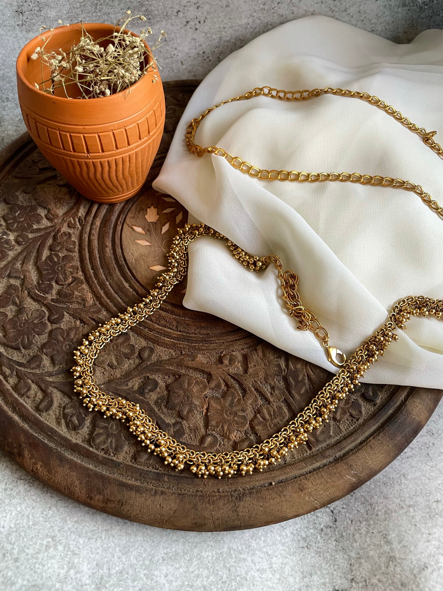 Golden cluster hip belt