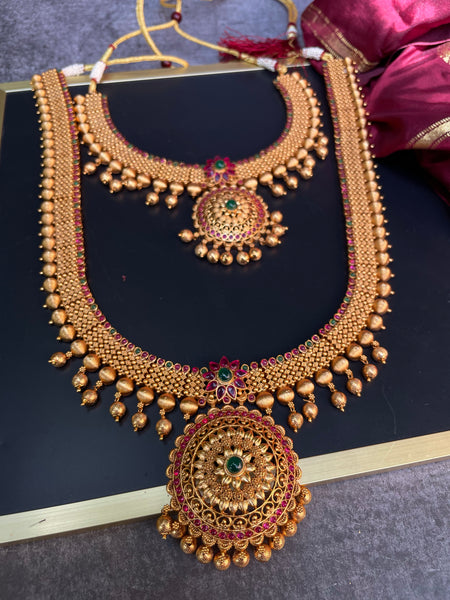 Non idol kemp bridal necklace set