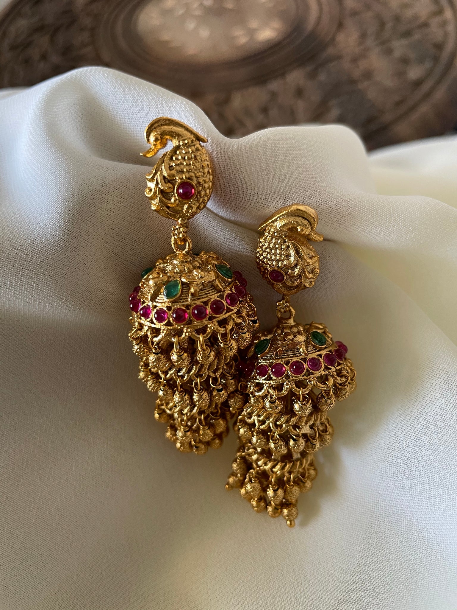 Vintage layered jhumkas - II