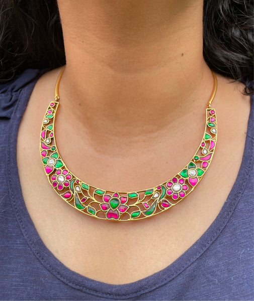 Kundan floral Hasli