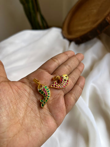 Madhubani Kundan pendant small