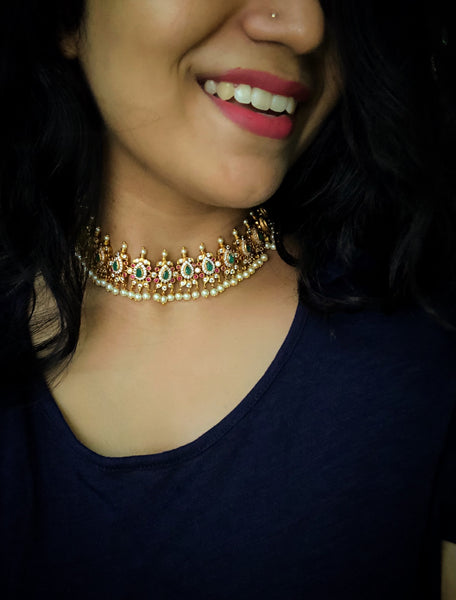 Kemp tear drop necklace set