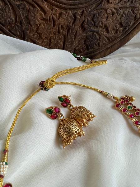 Kemp designer necklace with jhumkas