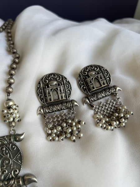 Taj Mahal Jaali maala with earrings