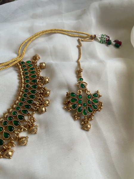 Kemp necklace with Chaandbalis and tika