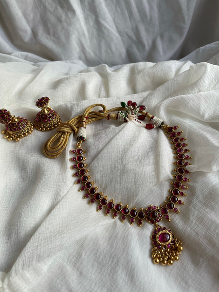 Vintage Kemp attigai with Jhumkas
