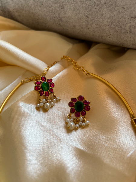 Kundan floral Hasli