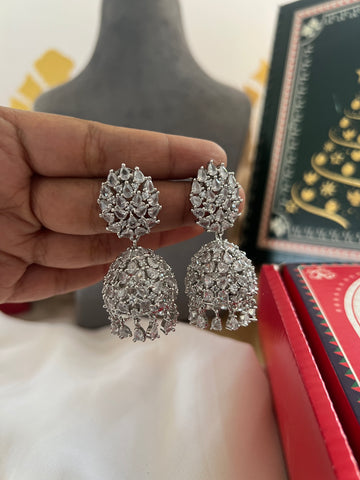 Ad Stone Victorian jhumkas