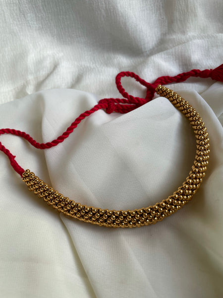 Thick thushi choker with jhumkas