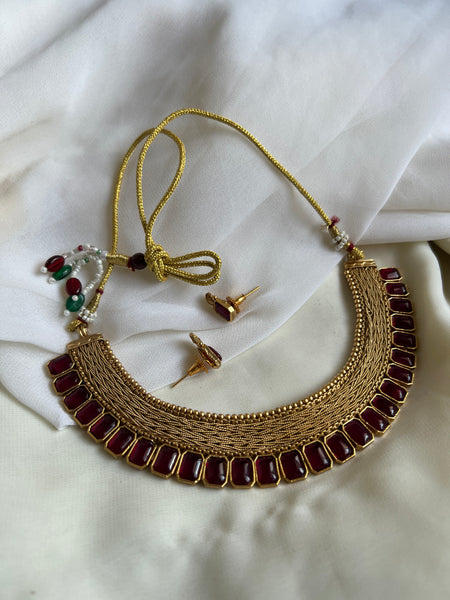 Kemp designer necklace with studs