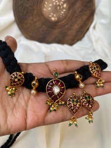 Kemp oval studded choker with studs