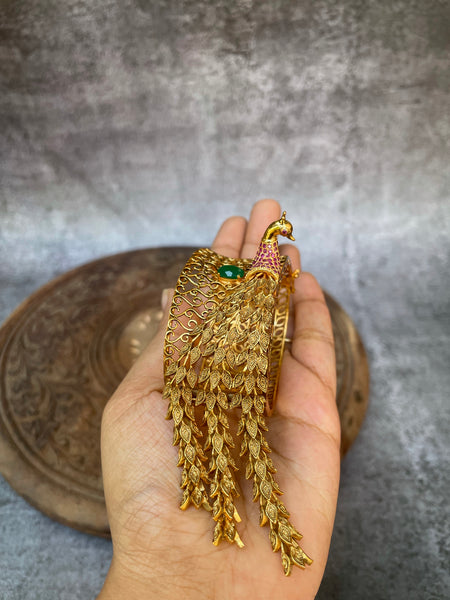 3D peacock antique Kada