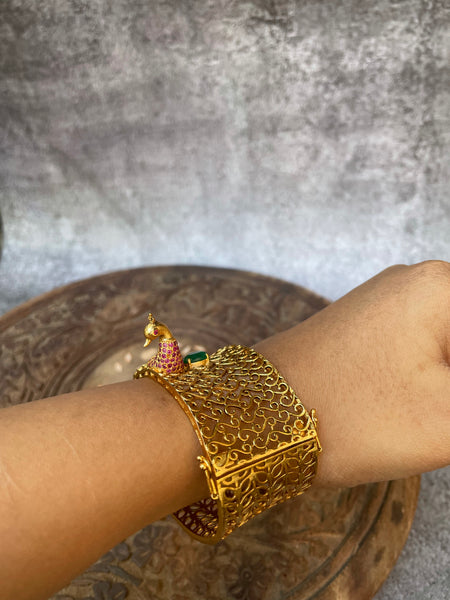 3D peacock antique Kada