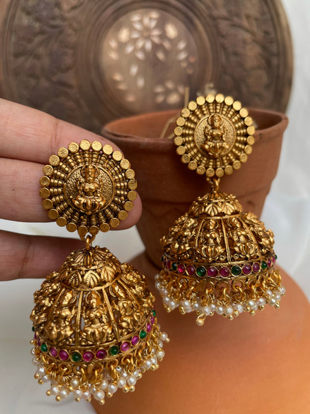 Jumbo Lakshmi jhumkas