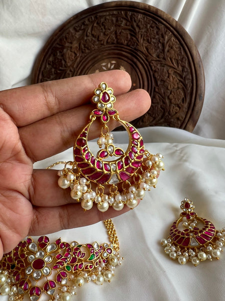 Annam Kundan choker with Chaandbalis