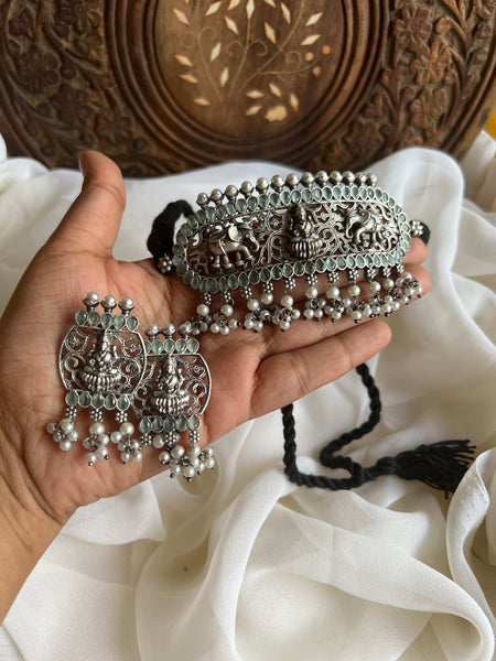 Lakshmi pastel stone choker with studs