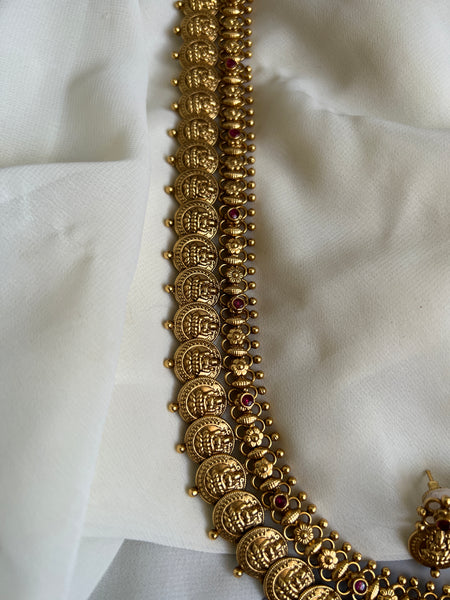 Lakshmi Coin bridal necklace with studs