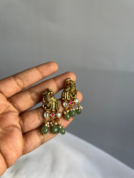 Nagas peacock kunds studs