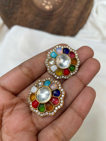 Jumbo Navaratna studs
