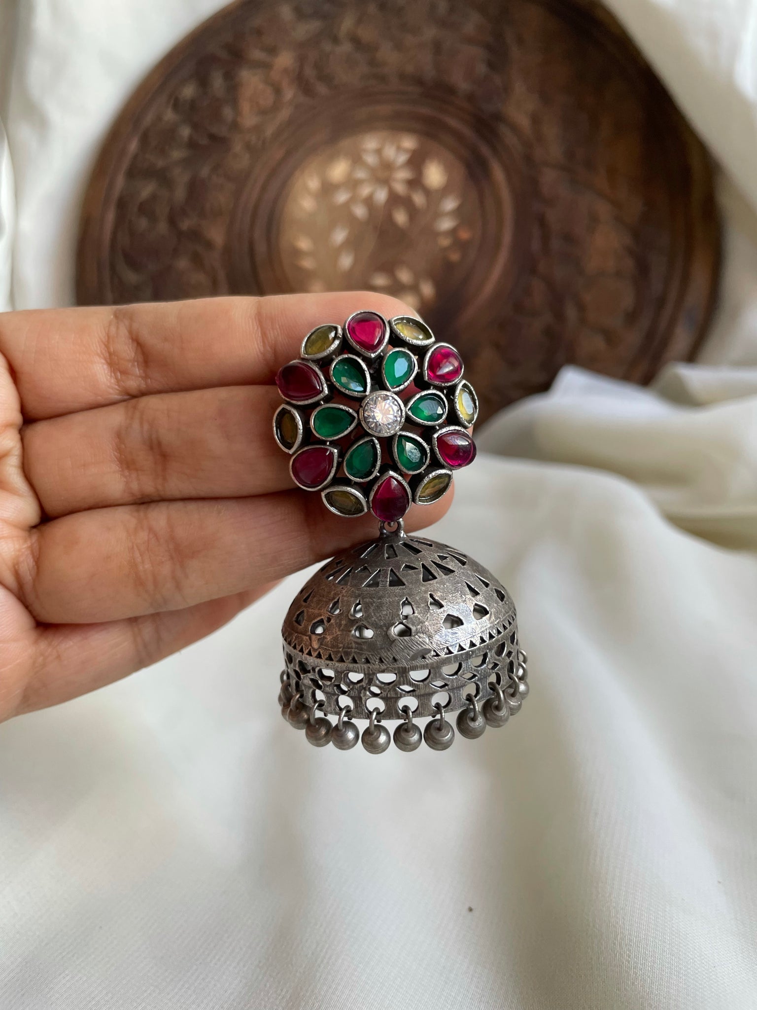 Candy stud Rudraa Jhumkas