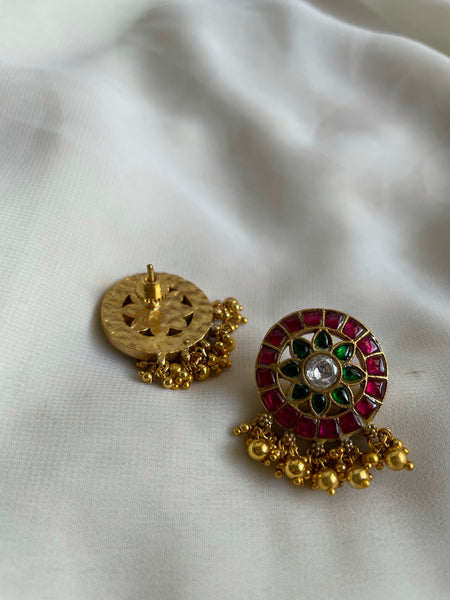 Kundan chakra studs