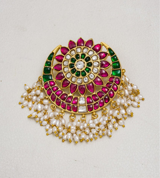 Kundan flower Pendant