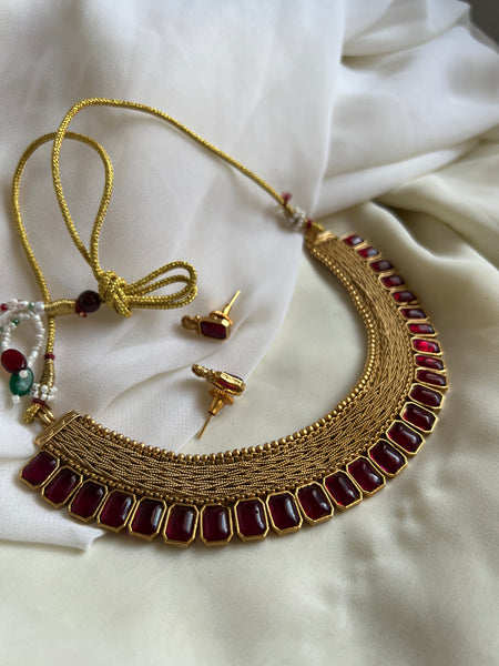 Kemp designer necklace with studs